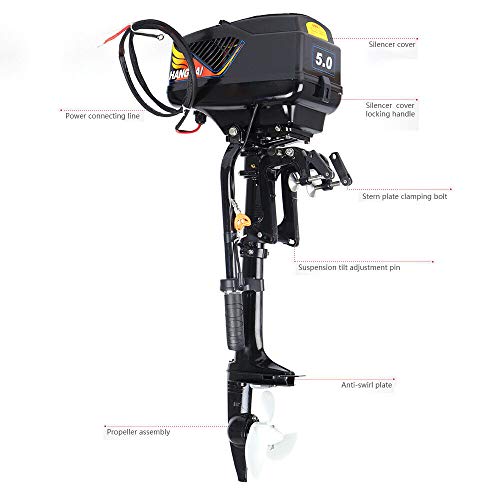 Motor fueraborda DNYSYSJ HANGKAI, 48V 5HP 4000rpm eléctrico fuer
