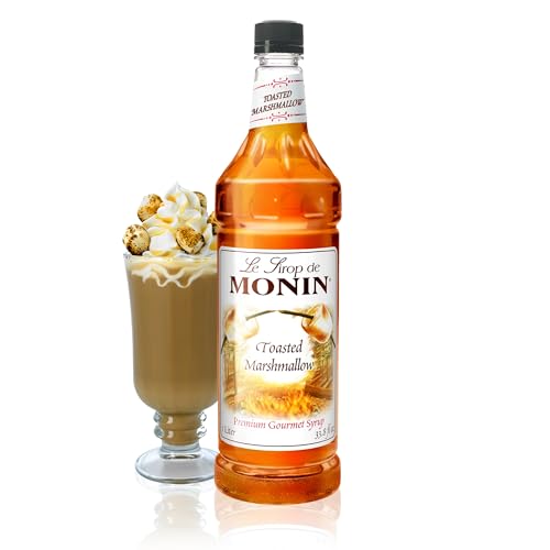Monin - Toasted Marshmallow Syrup, Marshmallow & Caramel Flavor, Great for Cocoas, Lattes, & Shakes...