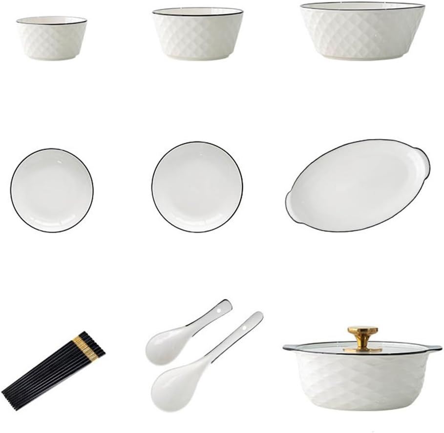 Glazed Colored Dishes Set Household Or Banquet Ceramic Japanese Tableware House