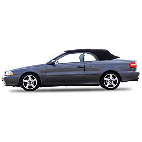Compatible with Volvo C70 Convertible Top and Heated Glass Window for 1999-2006 Canvas Cloth (Black)