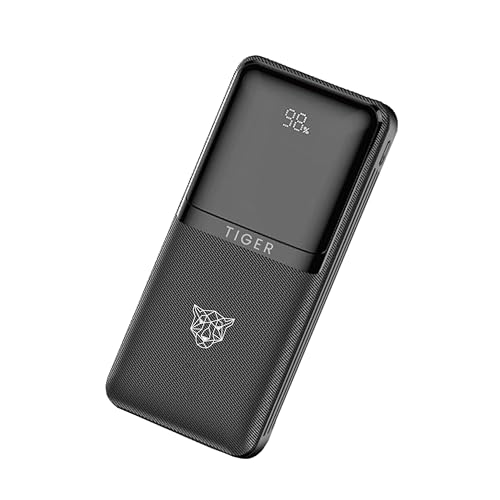 Image of Tiger S15 Ultra Wireless Mini 20k 20000mAh 22.5W Magnetic Wireless Fast Charging Nano Power Bank with 22.5 Wired Output Compatible with iPhone 12 & Above & Other QI Enabled Devices, Fast Charg (Black)