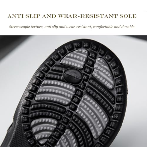 Mens Flip-Flops Massage Slippers,Flat Bottomed Acupressure Massage Shoes,Relief Plantar Fasciitis Heel Arch Arthritis Pain,Outdoor Anti Slip Soft Soles Sandals(Size:EU 41,Color:Red)3