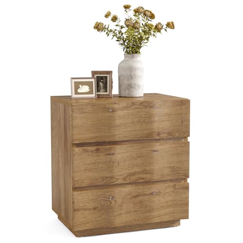 LITTLE TREE Nightstand, Fluted Bedside Table, Nightstand with Drawers 2PCS by LITTLE TREE - Used condition - Image 6