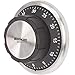 Westmark Timer da cucina, Meccanico, Magnetico, 1-60 minuti, Acciaio inox/Plastica, Redondo, Antracite/Argento, 10922260