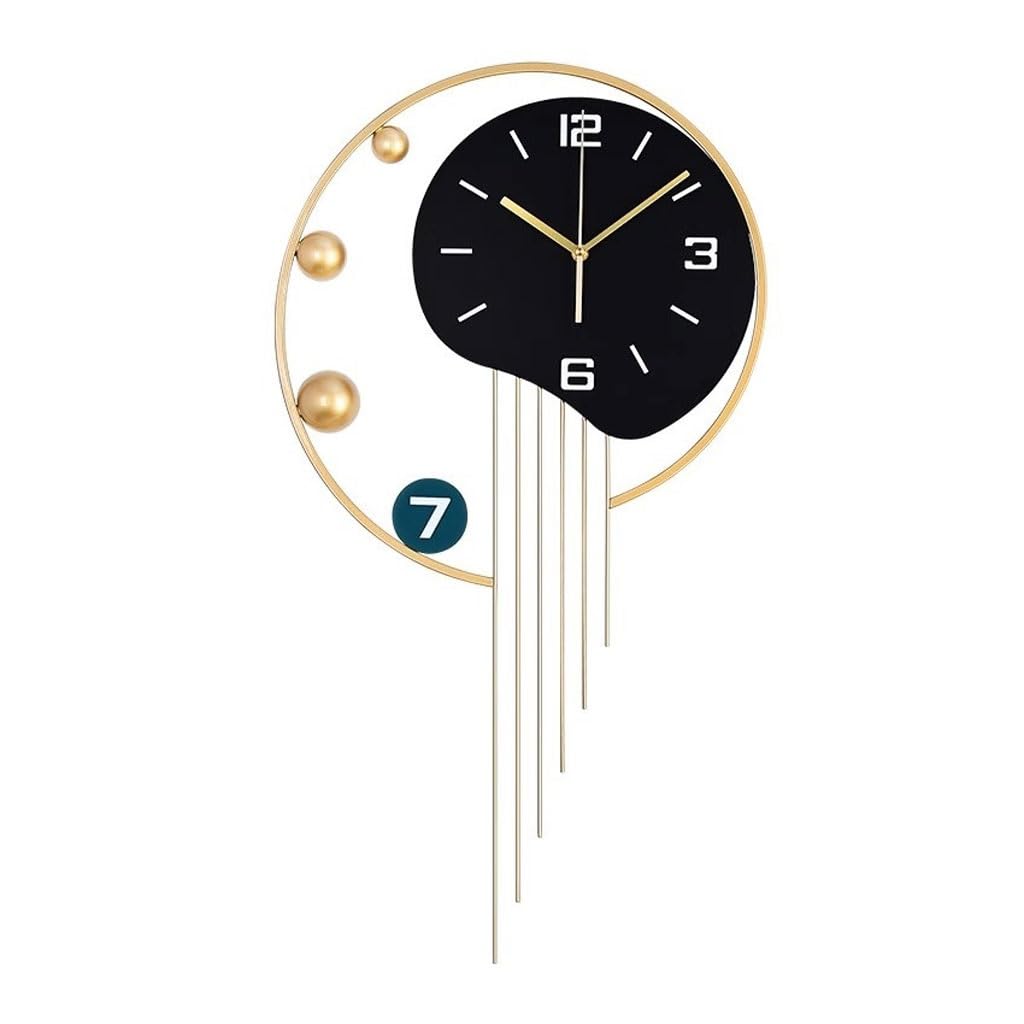 EINES Silent Decorative Wall Clock Corridor Wall Clock Living Room Table Wall Clock Stylish Simple Decorative Quartz Clock Dining Table Creative Light Luxury Clock Easy to Read