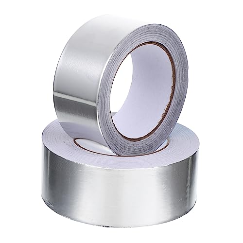 TEMPNAP 2rollos Cinta De Aluminio y Para Reparaciones Superficies Metálicas Aislante Térmico Autoadhesivo Para Cocina y Electrónica