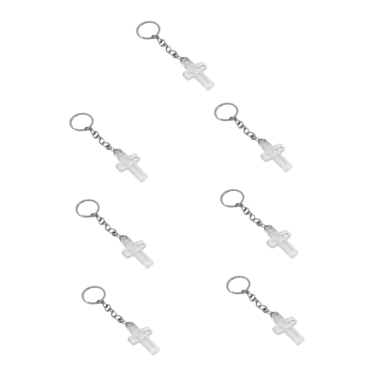 LIFKOME Portachiavi a Croce Logo Della Carta Da Tavolo Da Pranzo Keychain Con Diamante D'acqua Oggetti Di Scena Pendenti Decorazioni Pendenti Decorazione Digitale Cristallo