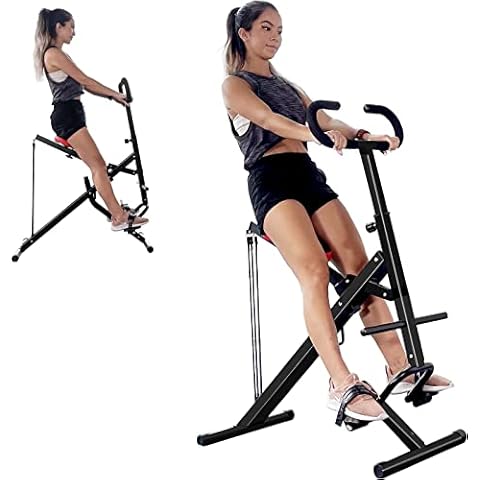 Dskeuzeew Squat Trainer Ride Rowing Machine, Squat Machine Total Crunch Fitness Strength Cardio Training Full Body Exercise for Abs Arms Legs Back and Glutes, Ab Workout Equipment for Home Gym Cover