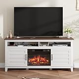 IDEALHOUSE Fireplace TV Stand, Entertain...