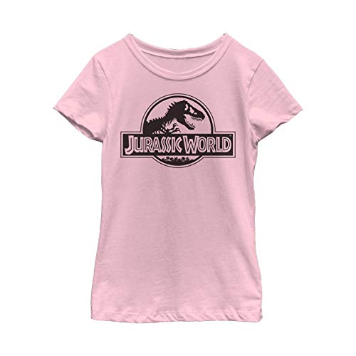 Fifth Sun Little, Big Jurassic World Simple Logo Girls Short Sleeve Tee Shirt