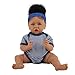 shifengzhou 22.83in Poupées Noires Mode Fille Africaine poupées, poupée de Jeu de bébé réaliste Lavable, poupées de bébé Reborn à la Main, Cadeau de Noël Fille garçon