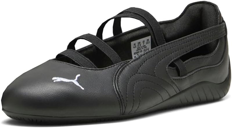PUMA Womens Speedcat Leather Ballet Flats Casual - Black - Size 6 M - Image 2
