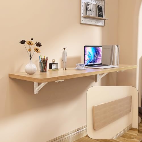 Wall Mounted Folding Table with Heavy-Duty Support
