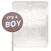 Cybrtrayd B023 It's a Boy Lolly Chocolate Candy Mold with Exclusive Cybrtrayd Copyrighted Chocolate Molding Instructions