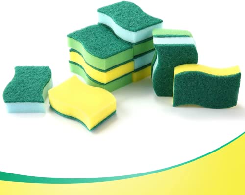 Speedrid Éponge à Vaisselle Double Face Anti Rayures pour Cuisine, Outil de Nettoyage pour Lave Vaisselle Longue durée Cover