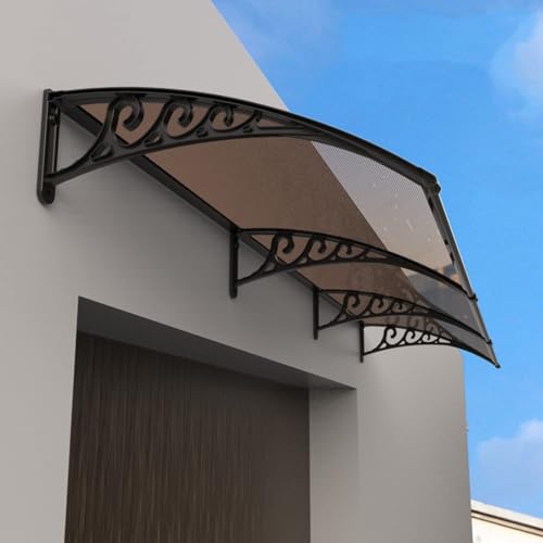 Auvent de porte extérieur imperméable 60x80cm contre la pluie - 2