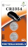 CR2354 Key Fob Batteries Replacement for Tesla Model X & X Plaid (2-Pack)