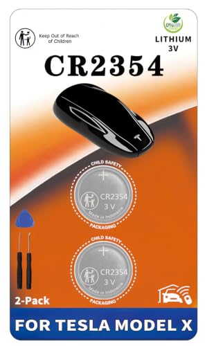 CR2354 Key Fob Batteries Replacement for Tesla Model X & X Plaid (2-Pack)