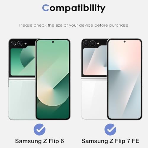 Image of FabeKee Screen Guard Film Compatible For Samsung Galaxy Z Flip7 5G Cellphone Self Healing Unbreakable Hd Hydrogel [Tpu Film] Flexible Film-Clear [Not Tempered Glass]
