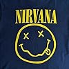 Nirvana Yellow Grunge Face Flower Sniffin Crop Top T Shirt S #2