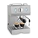 Produktbild RESTPOSTEN Edelstahl Espressomaschine 1140 W, 15 bar, 1,5 L Siebträgermaschine, Kaffeemaschine mit Milchaufschäumer-Funktion, Espresso-Automat Emilia + Espresso-Guide (PDF)
