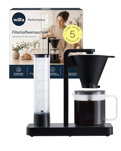 Wilfa PERFORMANCE Filterkaffeemaschine in Schwarz I 1800W...