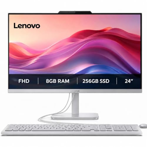 Lenovo IdeaCentre 24“ FHD All-in-One, 16GB RAM, 512GB SSD, Intel 4-Cores