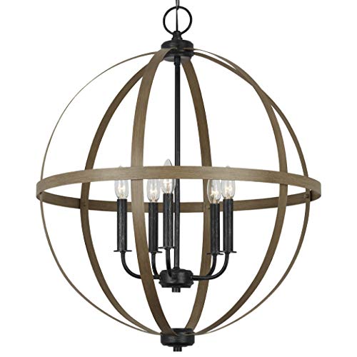 Sea Gull Lighting 5251005-846 Calhoun Five Light Chandelier Hanging Modern Fixture, Stardust