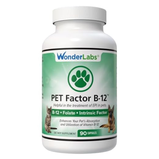 Wonder Laboratories Pet Factor B-12 | Vitamin B-12 in Methylcobalamin Form | Popular in Treatment of EPI in Dogs. 90 Count