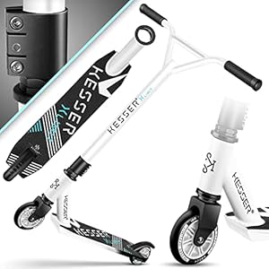 KESSER® X-Limit Stuntstep, 360° besturing, robuuste funscooter, stuntstep met ABEC 9 kogellagers, 100 mm PU-wielen…