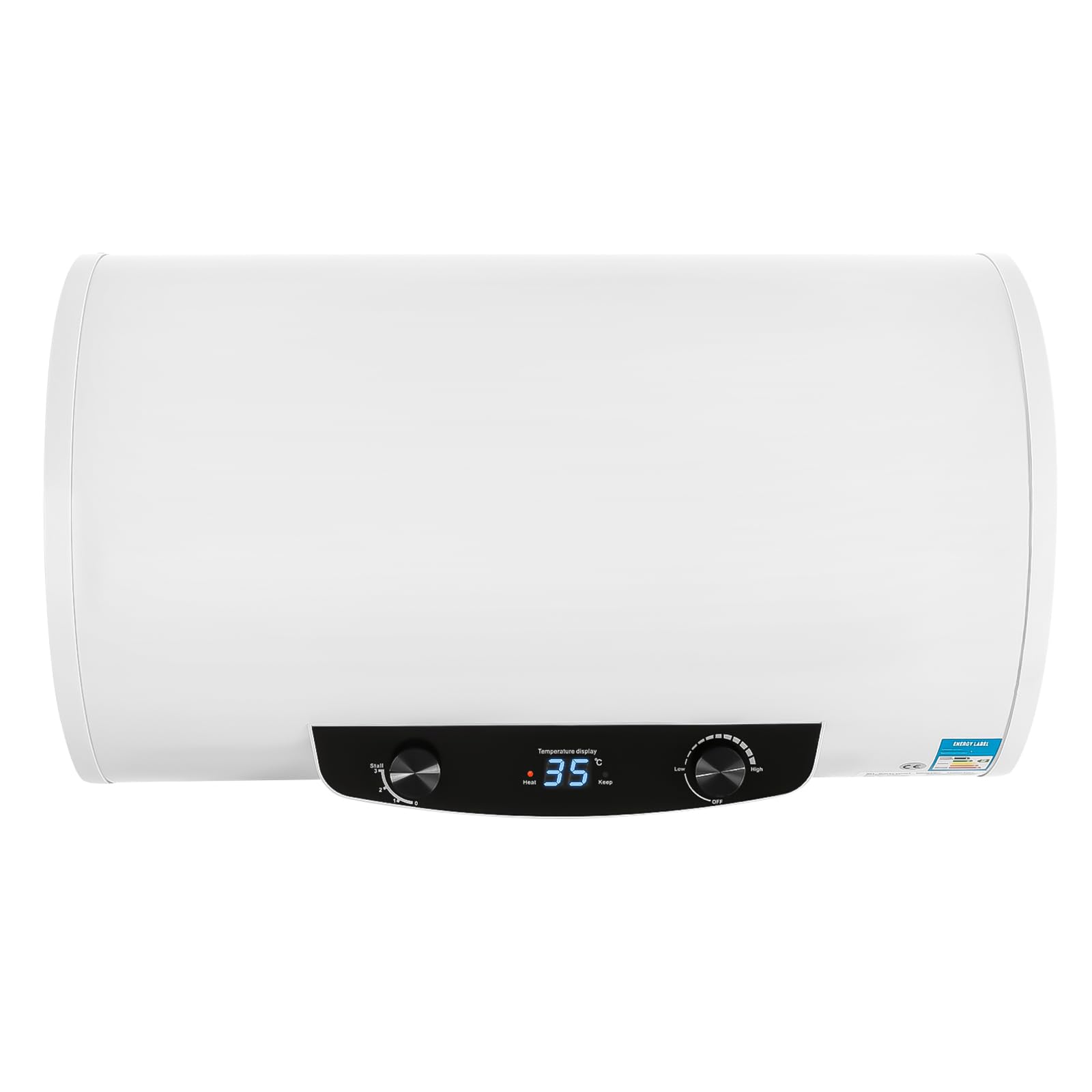 Fixation murale Chauffe-eau horizontal 70 l Réservoir électrique 41 x 75 cm
