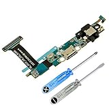MMOBIEL Conector de Carga Compatible con Samsung Galaxy S6 Edge 2015 - Puerto de Carga - Dock Connector Micro USB - Audio Jack/Micrófono/Antena Repuesto - Incl Destornilladores