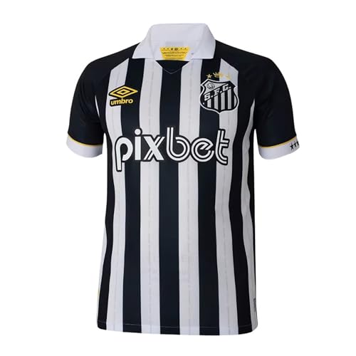 Camisa Umbro Santos Oficial 2 2023 U31S01709-126 M Pto/Bco/Amr