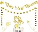 JeVenis Set of 4 Baby Is Brewing Banner Baby Is Brewing Cake Topper Baby Is Brewing Decoration Baby Brewing Banner Beer And Babies Shower Decoration Baby Gender Reveal Decoration