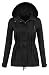 Womens Lightweight Lined Zip Up Fashion Safari Hoodie Jacket
