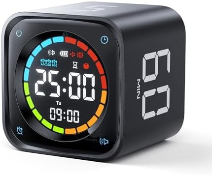 Ticktime TK3 Pomodoro Timer Cube, Productivity Timer, 5/10/30/60 ...