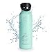 Runbott Zodiac Botella Agua Térmica 600 ml en Acero Inoxidable con Recubrimiento Interno Cerámico. Acuario (Menta)