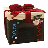 woyufen Christmas Cat Felt Cave Bed Baum Pet Christmas Tree Cat Bed House Indoor Doggy House Portable Pet Zelt Cat Cave Nest für Kätzchen Kleintiere Haustierbett Katzenhöhle Warm für kleine Haustiere