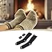 OPPWONG Heated Socks, Camping Foot Warmers Electric Socks Battery Operated Socks Washable Winter Warm Socks for Outdoors Work Fishing Skiing Riding Cycling Hiking Camping (Black)
