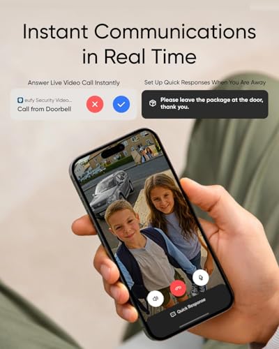 eufy Video Doorbell C31, 2K FHD, werkt op batterijen of vaste bedrading, batterij met quick release, live videogesprek, 24/7 opname, mens- en bewegingsdetectie, compatibel met HomeBase S380 - Afbeelding 4