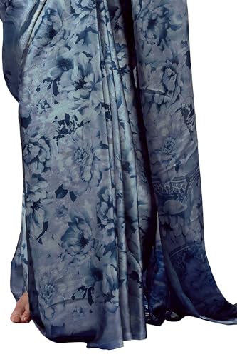 Image of MIRCHI FASHION Saree for Woman Chiffon Floral Printed | Lightweight All-Day Comfortable Women's Sari with Unstitched Blouse Piece (Available in 30 Colors)