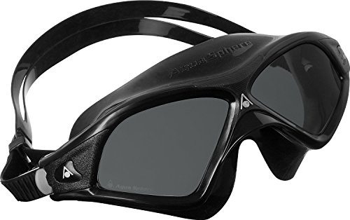 Aqua Sphere Seal XP Swim Mask Goggle, Made In Italy (Smoke Lens / Black)…