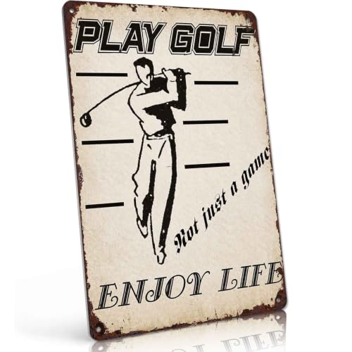 Vintage Golf Themed Metal Wall Sign