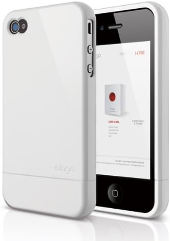 elago S4 Glide Case for Black Version AT&T, Sprint and Verizon iPhone 4/4S(Not for White iPhone) - ECO Pack (White)