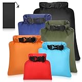 Zyghjort 6 Pack Waterproof Dry Bag Outdoor Small Dry Bags Lightweight Stuff Sack Water Proof Bags for Travel, Kayaking, Backpacking, Boating, Hiking, Camping
