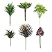 Artificial Faux Assorted Plant Succulents - Pack of 6 Small Mini Decorative Fake Flower Home Decor Pick for Indoor or Outdoor Garden, Terrarium, Aquarium, Large Pot, or Wall Planter Hanger (Spring)