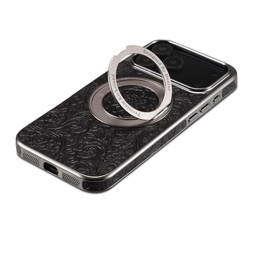 Coque rigide iPhone 16 Pro Max cuir véritable plaqué de luxe - 5