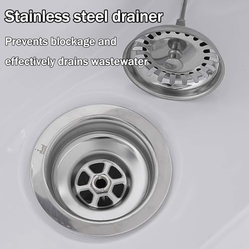 Évier à vadrouille en céramique blanche durable et esthétique pour la maison