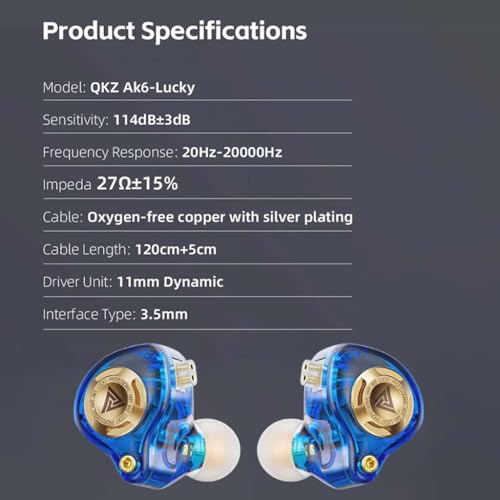 Concept Kart QKZ AK6 Lucky White Earphones - Image 7