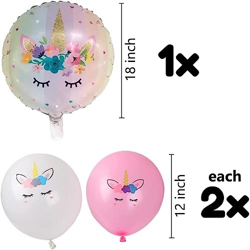 Diwuli Unicorn Birthday Decorations For Girls Set - Number 9 Balloon Pink Gradient, Unicorn Balloons, Unicorn Party Decorations, Unicorn Party Supplies 9Th Birthday Party Helium Foil Big Pink Balloons #TOP4